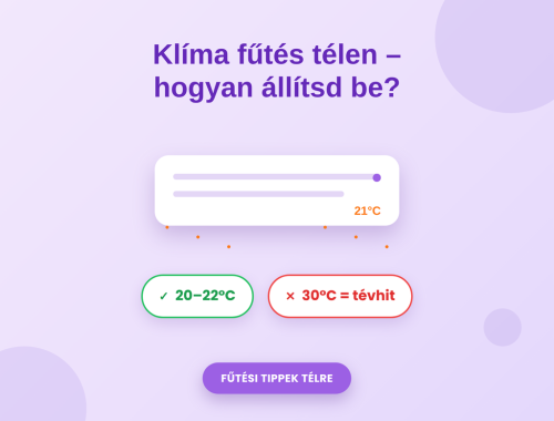 Klíma fűtés télen: beállítás, hőmérséklethatárok és a leggyakoribb hibák | Klíma Újpest Klíma fűtés télen – hőmérséklet és üzemmód helyes beállítása