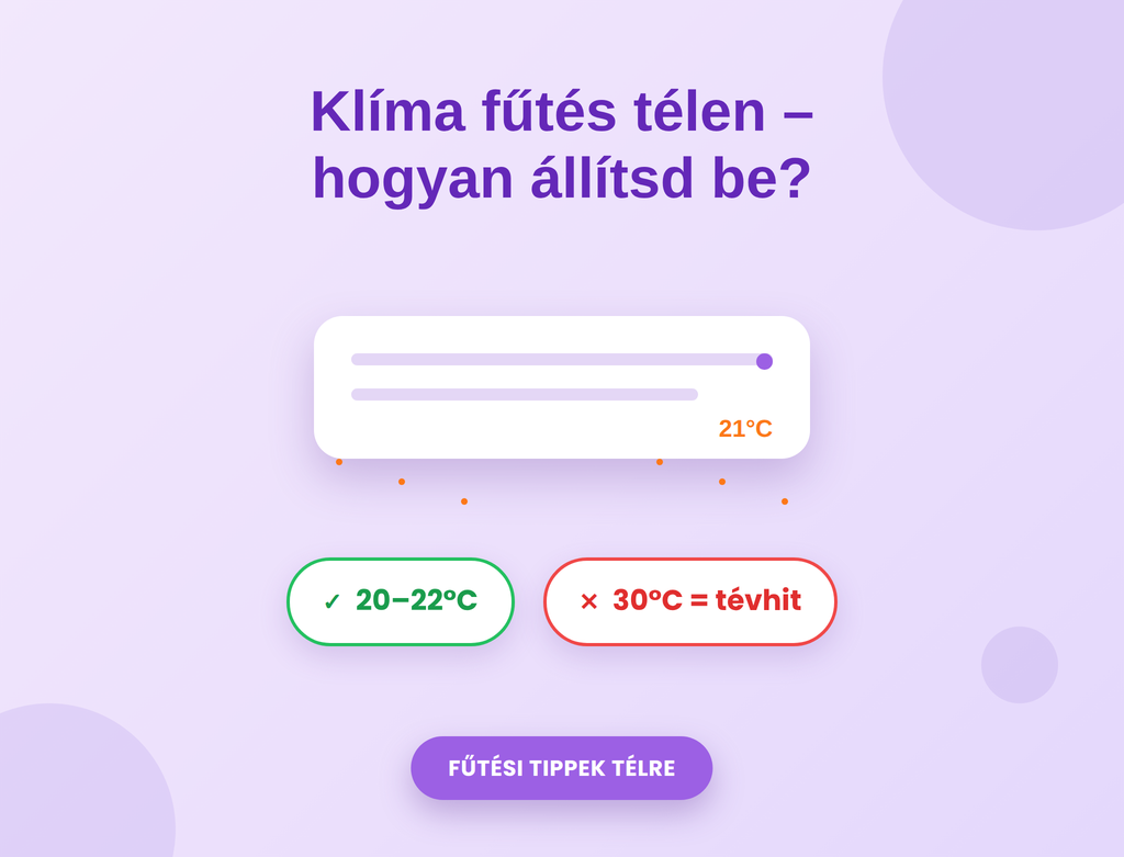 Klíma fűtés télen: beállítás, hőmérséklethatárok és a leggyakoribb hibák | Klíma Újpest Klíma fűtés télen – hőmérséklet és üzemmód helyes beállítása